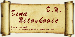 Dina Milošković vizit kartica